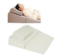 REHOOF Almohada Triangular Respaldo Cama Y Sofa, Multiposición-Cojin Lectura Cama, Cuña Antireflujo Adulto, Wedge Pillow, Cojin De Lectura, Almohada Cuña, Sueño, Fundas Lavable F,80 * 80 * 20CM