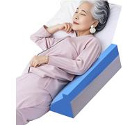 REHOOF Asistencia En El Cambio De Rumbo Pacientes Postrados En Cama,Almohada De Cuña para Cama Almohada De Cuña Lateral para El Cuerpo con Cremallera Oculta,Almohada De Cuña para Mujeres Embarazadas