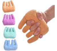REHOOF Cono con Separador De Dedos, Protector De Palma para Contractura De La Mano Cuidado De Los Dedos Anti-Mascarilla Soporte De Mano Y Dedo para Pacientes Ancianos Encamados,Palma Almoha A,1 pcs