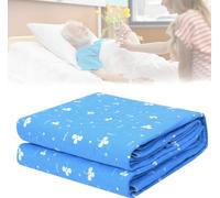 REHOOF Empapador Cama Adultos Y Niños Lavables Protección,Impermeable Reutilizable, Absorbente,A Prueba De Fugas,Compresas Anti-Orina,Colchones Anti-Orina para Pacientes,Parálisis,Encamados B,60×90CM