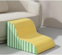 REHOOF Escalera para Perro para Cama Alta,Rampa para Perros,Escalera para Sofá De Espuma De Alta Densidad con Fundas De Tela Suave Lavable para Montar En La Cama,Fácil De Limpiar A,40×40×30CM