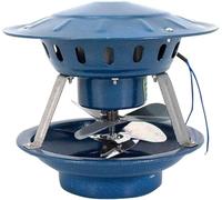 REHOOF Extractor De Humos para Chimenea De 100/120 W, Tapa De Chimenea, Máquina Extractora De Humos para Chimeneas De Techo De Viviendas,Ventilador Estufa Leña,Fireplace Fan para Techos Exteriores A