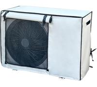 REHOOF Fundas Aire Acondicionado Exterior 600D, Cubierta Protectora para Unidad Exterior, Impermeable Antipolvo Y Resistente Al Sol, Protector con Hebilla Fija para Aire Acondicionado 80.5x35x56cm