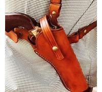 REHOOF Fundas De Pistola De Cuero Oculta, Fundas De Hombro Táctica, Fundas De Cuero Oculta Medieval, Soporte De Pistola para Disfraz De Halloween, Compatible con La Mayoría De Las Pistolas