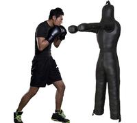 REHOOF MMA Maniquí De Lucha Libre,130-185Cm,Muñeco De Boxeo De Pie,Adultos Muñeco De Boxeo, Grappling Dummy, Colgante Posición De Pie para Judo Lucha Artes Marciales Jiu Jitsu, Sin Relleno B,160CM