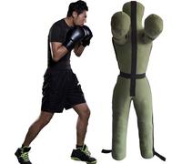 REHOOF MMA Maniquí De Lucha Libre,130-185Cm,Muñeco De Boxeo De Pie,Adultos Muñeco De Boxeo, Grappling Dummy, Colgante Posición De Pie para Judo Lucha Artes Marciales Jiu Jitsu, Sin Relleno C,135CM