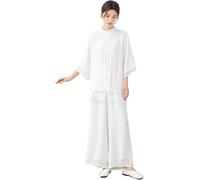 REHOOF Ropa De Tai Chi para Mujer, Trajes De Tai Chi Tradicionales Chinos, Traje De Entrenamiento De Rendimiento para Competición Y Ejercicios Matutinos,Uniforme De Kung Fu Estilo Meditación Zen A,M
