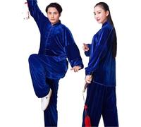 REHOOF Traje De Tai Chi Unisex Ropa De Artes Marciales Kung-Fu Disfraz para Hombre Y Mujer,Tops Y Pantalones,Uniformes Chinos Tradicionales Wing Chun Meditación Zen Ejercicio De Tai Chi A,M