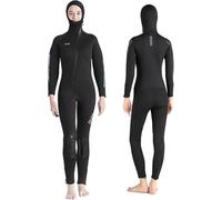 REHOOF Trajes De Neopreno 5Mm para Hombres Mujeres,Adultos Traje De Buceo De Neopreno,Cremallera Frontal Longitud Completa,Flexible Ultracálida para Buceo Surf En Aguas Frías,Esnórquel Women's,2XL