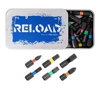 Rehook Reload - Juego de 30 puntas mixtas para atornillador de impacto PZ2, PH1, H5, H6, T25, T30, PoziDriv, POZI, Allen Torx Phillips