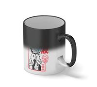 Rei Ayanami neon genesis evangelion Taza de café negro mágico Mug