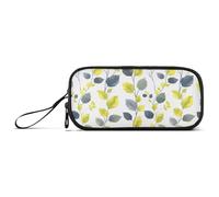 Reiacy Estuche para lápices con estampado de hojas botánicas de gran capacidad con compartimentos con cremallera, bolsa de papelería para niños, adolescentes y escuelas, multicolor, Talla única,