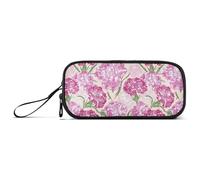 Reiacy Estuche para lápices de color rosa pastel con diseño de claveles, gran capacidad, con compartimentos con cremallera, para niños, adolescentes, escuela, multicolor, Talla única, Regular