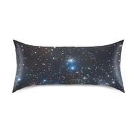 Reiacy Funda de almohada de satén para cabello y piel, funda de almohada sedosa Sky Galaxy, funda de almohada suave con cierre de sobre, fundas de almohada refrescantes para tamaño Super King (1