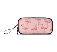 Reiacy Magnífico estuche estilo flamenco, estuche de gran capacidad con compartimentos con cremallera, bolsa de papelería para niños, adolescentes y escuelas, multicolor, Talla única, Regular