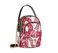 Reiacy Six Seven Bows - Bolso cruzado para mujer, con cadena desmontable, para teléfono, bolso de hombro, cartera
