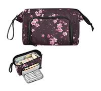 Reiacy Yoshino Jap Sakura - Estuche grande para lápices de gran capacidad con asa, bolsa para bolígrafos para niñas, niños y mujeres, ideal para viajes, escuela, oficina, regalo