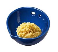 Reibschale - Mit kleinem 5-Loch-Ablauf Design | Knoblauchmühle und schäler Schüssel | Für Kohl Mangold Grünkohl Küche Backen Kochen, Manueller Küchenhelfer