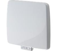 Reich tapa para solapa de suministro con refuerzo blanco brillante sencillo