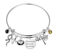 Reid and Lou Lover Gift Witch & Witch Hunter Charm Book Inspired Charm Bracelet for Bookish, talla única, Cuero sintético, 0