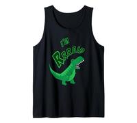Reid I'm Rrreid Lindo T-Rex Dino Roar Nombre para Niños Camiseta sin Mangas