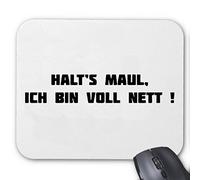 Reifen-Markt 'Mousepad (Ratón) halts Maul Ich bin Completo amable Spass Party Kult Retro para su Ordenador Portátil, portátil o Internet PC. (con Windows Linux, etc.)