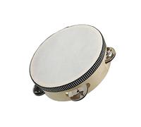 Reig 662086 - Pandera Madera Y Piel 14 Cm