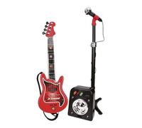 REIG 844 - Set de juguete para guitarra de 4 cuerdas y micrófono amplificado