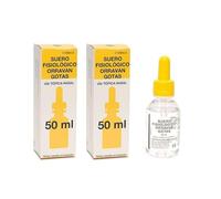 Reig Jofre Suero Fisiológico Pack 2 x 50 ml | Gotas para Higiene Nasal | Pack 2 x de 50 ml de suero fisiológico en gotas para humectar las fosas nasales y facilitar la eliminación de mucosidad.