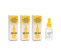 Reig Jofre Suero Fisiológico Pack 3 x 50 ml | Gotas para Higiene Nasal | Pack de 3 x 50 ml de suero fisiológico en gotas para la higiene nasal y facilitar la eliminación del exceso de mucosidad.