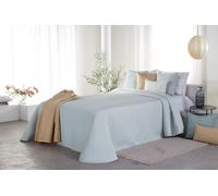 Reig Marti Colcha Cubrecolchón Jacquard Malone, Diseño Color Liso (Verde, Cama 135 (235x270 cm))