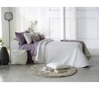 Reig Marti Colcha Malone, Diseño Jacquard Minimalista, Blanco, Varios Tamaños 90-150 cm (Cama 135 cm)