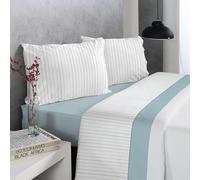 Reig Marti Juego de Sábanas Moderno Irvy, Varios Diseños, 50% Algodón 50% Poliester, Multicolor, 3-4 Piezas (Azul, 150 cm)