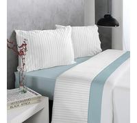 Reig Marti Juego de Sábanas Moderno, Varios Diseños, 50% Algodón 50% Poliester, Multicolor, 3-4 Piezas (Azul, 105 cm)