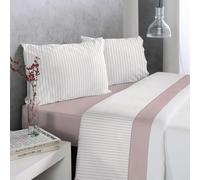 Reig Marti Juego de Sábanas Moderno Wilker, Varios Diseños, 50% Algodón 50% Poliester, Multicolor, 3-4 Piezas (Rosa, 90 cm)