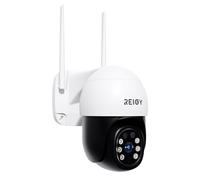 REIGY 5MP Cámara de Vigilancia WiFi Exterior 360°, Camara de Seguridad IP PT 2880*1620p, Visión Nocturna Infrarroja y Color, Audio Bidireccional, Detección de Movimiento Compatible con NVR iOS/Android
