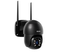REIGY 8MP Cámara de Vigilancia WiFi Exterior 360°, Camara de Seguridad IP PT 3840*2160p, Visión Nocturna Infrarroja y Color, Audio Bidireccional, Detección de Movimiento Compatible con NVR iOS/Android