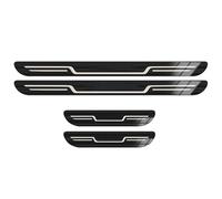 REIJAX 4 Piezas Protector Umbral Puerta Coche de Acero Inoxidable para Jeep Renegade 2016-2023, Embellecedor de Pedal de Bienvenida Antideslizante Antiarañazos