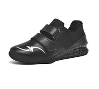 REIJAX Zapato de Levantamiento de Pesas para Hombres y Mujeres, Zapatos de levantmiento de Potencia, Calzados de Gimnasio, Zapatos para Sentadillas,Equipo de levatamiento(Negro,Numeric_46)