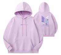 REIK BTS Kpop - Sudadera con capucha para hombre, diseño de Busan World Tour, Busan Purple, M