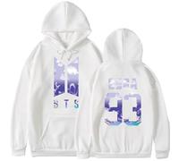 REIK BTS Kpop Sudaderas con capucha unisex You Never Walk Alone Pullover Sudaderas Hip Hop Aniversario FESTA Fans Support Hoody, 93 Suga Blanco, L