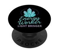 Reiki: Energía, sanación, equilibrio de los chakras del trabajador de la luz y bienestar PopSockets PopGrip Adhesivo