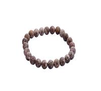 Reiki Faith Healing Gemstone para piel de leopardo unisex Jasper 8 mm Cuentas redondas Pulsera elástica-Blessfull Healing