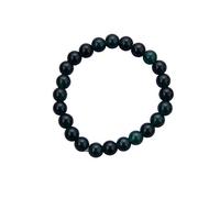 Reiki Faith Healing Gemstone para Unisex Green Jade 8 mm Round Beads Stretch Bracelet-Blessfull Healing