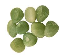 Reiki Gemstone 0.25 lb Bulk Natural Green Jade Piedras caídas Cristales pulidos para cristales curativos, Meditación-Blessfull Healing