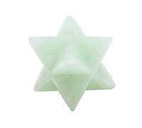 Reiki Generador de energía curativa de fe Piedra preciosa espiritual Amazonita Estrella de 8 puntas Merkaba 20 a 25 mm Aprox-"Blessfull Healing"