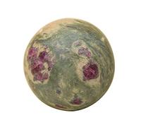 Reiki Healing Balancing Feng Shui Spiritual Gift Ruby Fuchsite Esfera Bola Piedra 40-50 mm Aprox-Bendita curación completa