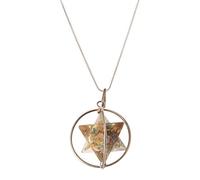 Reiki Healing Crystal Gemstone Multi Mix Dowsing Merkaba Star colgante collar conjunto de 10 piezas-Blessfull Healing