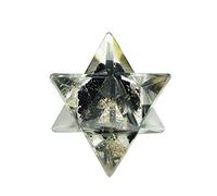 Reiki Healing Crystal Merkabas Black Agate Estrella de 8 puntas Merkaba 20 a 25 mm Aproximadamente Blessfull Healing