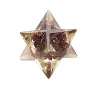 Reiki Healing Crystal Merkabas Granate Estrella de 8 puntas Merkaba 20 a 25 mm Aproximadamente Blessfull Healing